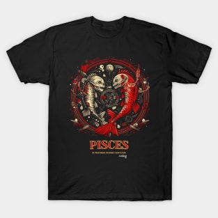 Dark Zodiac Pisces: The Enigmatic Depths T-Shirt